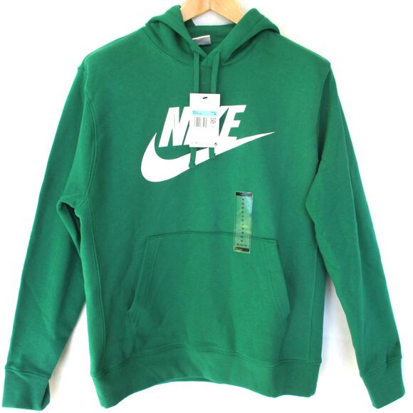 New NIKE Sportswear Club Fleece Men's Graphic Pullover Hoodie Green Men M - Picture 5 of 12